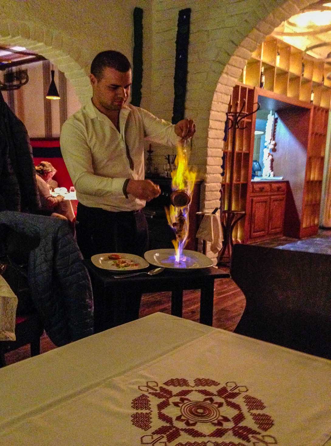 Dinner in Bulgaria